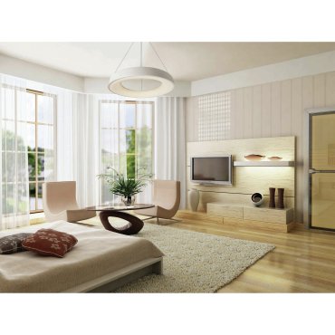 ONE Light LED Pendant Rings - hanglamp - Ø 78 x 150 cm - 80W LED incl. - wit