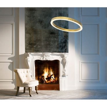 Maxlight Luxury - hanglamp - Ø 70 x 250 cm - 43W dimbare LED incl. - goud