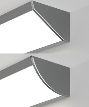 Klus Kopro-30 -  hoek ledprofiel 30 graden lichthoek - 2,72 x 4,46 cm - geanodiseerd zilver