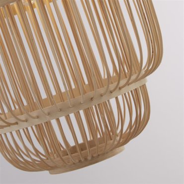 Searchlight Java - vloerlamp - 28 x 160 cm - zwart en lichtbruin