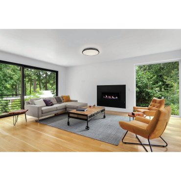 ONE Light LED Plafo Range - plafondverlichting - Ø 38 x 5,7 cm - 30W LED incl. - zwart