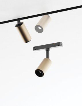 VK Lighting Eiva - magnetisch railsysteem - railspot - Ø 3,6 x 8,5 cm - 7W LED incl. - DALI dimbaar - brons