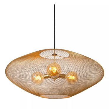 Lucide Mesh - hanglamp 3L - Ø 85 x 500 cm - goud
