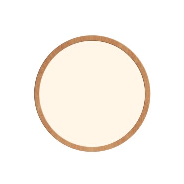 Nordlux Oja - plafondverlichting - Ø 29,4 x 2,3 cm - 3 stappen Moodmaker SceneSelect functie (2700K) - 18W LED incl. - 2700K - houtfolie