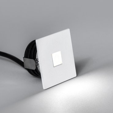Nova Luce Passaggio - inbouw wandverlichting - 37 x 37 mm, Ø 32 mm inbouwmaat - 1W LED incl. - IP54 - wit
