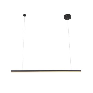 Maxlight Trio - hanglamp - 100 x 3,6 x 150 cm - 12W dimbare LED incl. - zwart