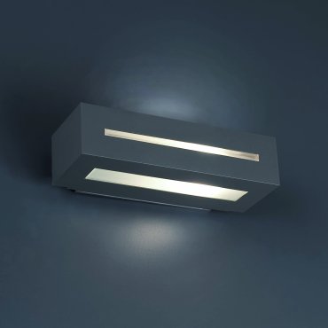 Faro West II - wandverlichting - 28 x 12 x 7 cm - IP54 - donkergrijs
