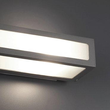 Faro Natron - wandverlichting - 28 x 12 x 7 cm - IP54 - donkergrijs