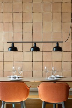 Faro Tatawin S - hanglamp - 100 x 18,4 x 210 cm - satijnzwart en glanszwart