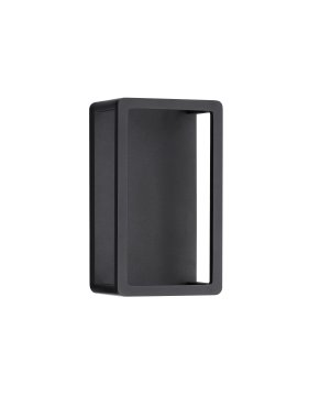 Nova Luce Akmi - buiten wandverlichting - 15 x 26 x 12,5 cm - 9W LED incl. - IP65 - donker antraciet
