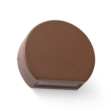 Faro Pill - wandverlichting - 10 x 3 x 8,5 cm - 4W LED incl. - IP54 - roestbruin