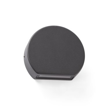 Faro Pill - wandverlichting - 10 x 3 x 8,5 cm - 4W LED incl. - IP54 - donkergrijs