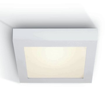 ONE Light LED Panel Plafo Square - plafondverlichting - 22 x 22 x 3,9 cm - 22W LED incl. - IP40 - wit