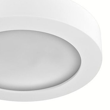 Nova Luce Bona - plafondverlichting - Ø 30 x 6 cm - wit gips