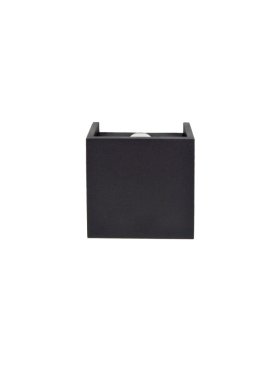 Projectlight Helmut - wandverlichting - 8 x 4 x 8 cm - 4W dimbare LED incl. - zwart