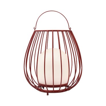 Nordlux Jim To-Go - oplaadbare tafellamp buiten - Ø 28 x 30,3 cm - 3W LED incl. - IP54 - rood