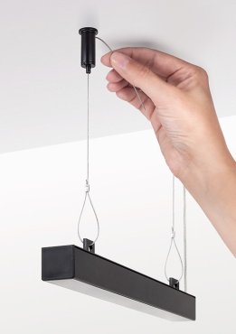 KLUS RG-1 - bevestigingsset inclusief kabel 100cm - zwart