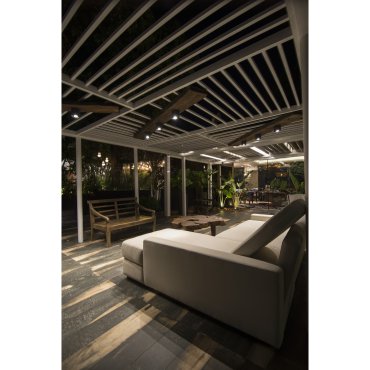 Faro Tami - opbouwspot 1L - 9 x 9 x 10 cm - 9W LED incl. - IP54 - donkergrijs