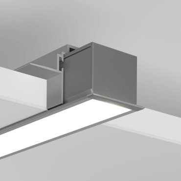 Klus Lokom - inbouw ledprofiel - 3,02 x 2,45 cm - geanodiseerd zilver