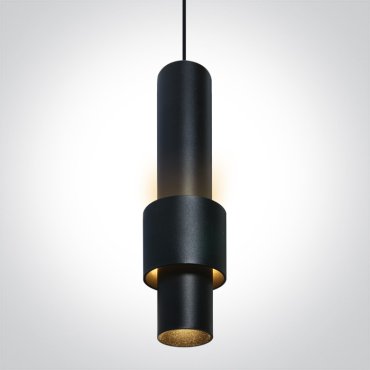 ONE Light magnetisch railsysteem MINI, MIDI &amp; MAXI - hanglamp - Ø 6 x 30 cm - DALI - 7W dimbare LED incl. - zwart