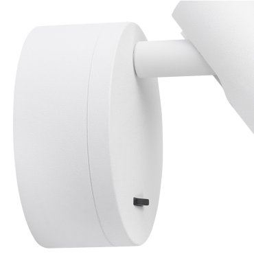 Nova Luce Clip - wandlamp met schakelaar - 8 x 3,4 x 11 cm - 3W LED incl. - wit