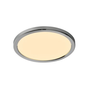 Nordlux Oja - badkamer plafondverlichting - Ø 30 x 2,5 cm - 3 stappen Moodmaker SceneSelect functie (3000K-4000K) - 14,5W LED incl. - IP54 - chroom