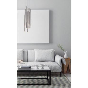Maxlight Organic - hanglamp - Ø 20 x 183 cm - 10 x 1W dimbare LED incl. - chroom
