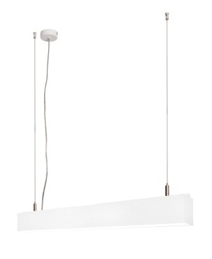 Lichtkoning Linear - hanglamp - 57 x 5 x 200 cm - 18W LED incl. dimbaar - wit - warm witte lichtkleur
