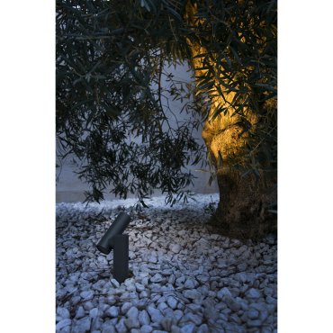 Faro Spy-1 - opbouwspot 1L - Ø 4 x 14,5 cm - 6W LED incl. - IP65 - donkergrijs