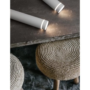 Nova Luce Esca - hanglamp - Ø 6 x 150 cm - zandwit
