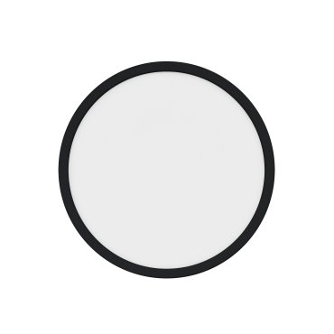 Nordlux Oja - badkamer plafondverlichting - Ø 29,4 x 2,3 cm - 3 stappen Moodmaker SceneSelect functie (3000K-4000K) - 14,5W LED incl. - IP54 - zwart