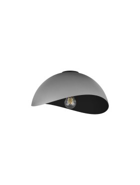 Nova Luce Opsi - plafondlamp - Ø 30 x 15 cm - zandzwart