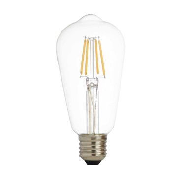 Searchlight LED Lamp - Ø 6 x 13 cm - E27 - 6W dimbaar (set van 5) - 2700K - transparant