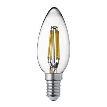 Searchlight LED Lamp - Ø 4 x 10 cm - E14 - 4,5W dimbaar (set van 10) - 2700K - transparant