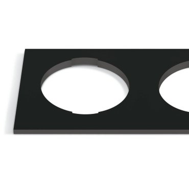 ONE Light - vierkante decoratieve dubbele basis - 10105H - zwart