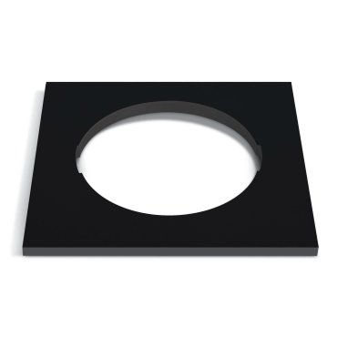 ONE Light – vierkant decoratieve basis voor - 10105H - zwart