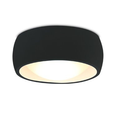 Maxlight Kodak - plafondverlichting - Ø 10,8 x 4,8 cm - 8W LED incl. - zwart
