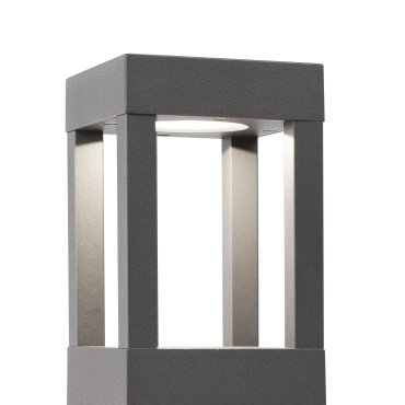 Faro Agra - tuinpaal - 10,8 x 10,8 x 20 cm - 9W LED incl. - IP55 - donkergrijs