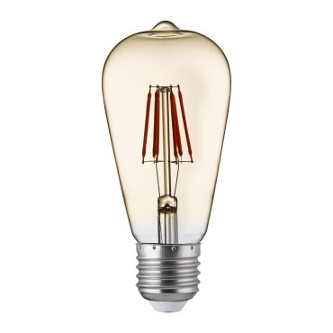 Searchlight LED Lamp - Ø 6 x 13 cm - E27 - 6W dimbaar (set van 5) - 2700K - transparant