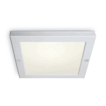 ONE Light Ultra Slim LED Panel Plafo - plafondverlichting - 22 x 22 x 1,8 cm - 18W LED incl. - IP40 - wit - warm witte lichtkleur