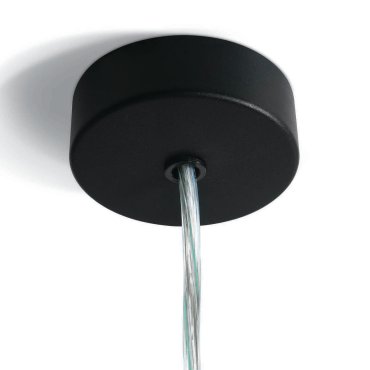 ONE Light - ronde plafondrozet - Ø 8 x 2,5 cm - zwart