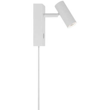 Nordlux Omari - opbouw wandlamp met schakelaar - 7 x 12 x 12 cm - 3 stappen dimmer - 3,2W LED incl. - wit