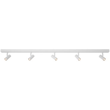 Nordlux Omari - opbouwspots - 12 x 118 cm - 3 stappen dimmer - 5 x 3,2W LED incl. - wit