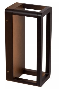 Lucide Narvik - wandlamp - 12,5 x 8,6 x 23 cm - 9,2W LED incl. - IP65 - zwart