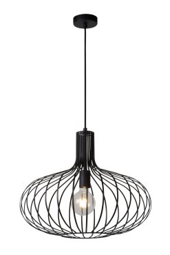 Lucide Manuela - hanglamp - Ø 50 x 170 cm - zwart
