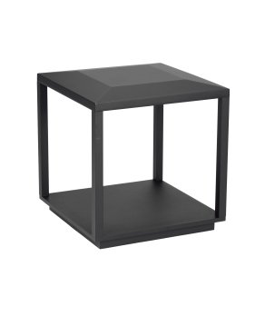 Nova Luce Prive - sokkellamp - 35 x 36 x 35 cm - 15W LED incl. - IP65 - zandzwart