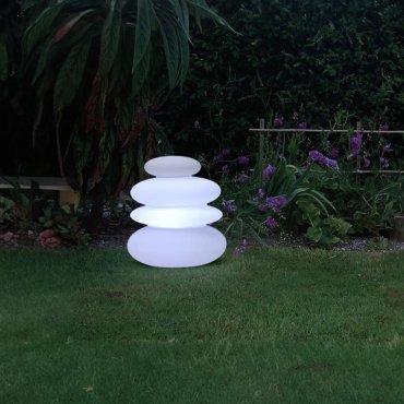 New Garden Balans - oplaadbare vloerlamp - RGB+W - 36 x 59 x 65 cm - 1W dimbare LED incl. - IP54 - wit