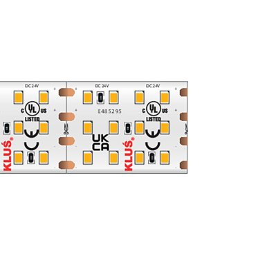 KLUS LED strip - 2,2cm breed, 500 cm - 24Vdc - dimbaar - 28,8W LED per meter - 420 LEDs per meter - IP20