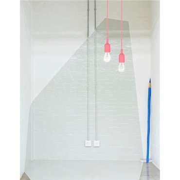 Nova Luce Swing - hanglamp - Ø 4,5 x 100 cm - roze