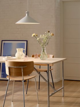 Nordlux Dorina 45 - hanglamp - Ø 45 x 221,6 cm - wit